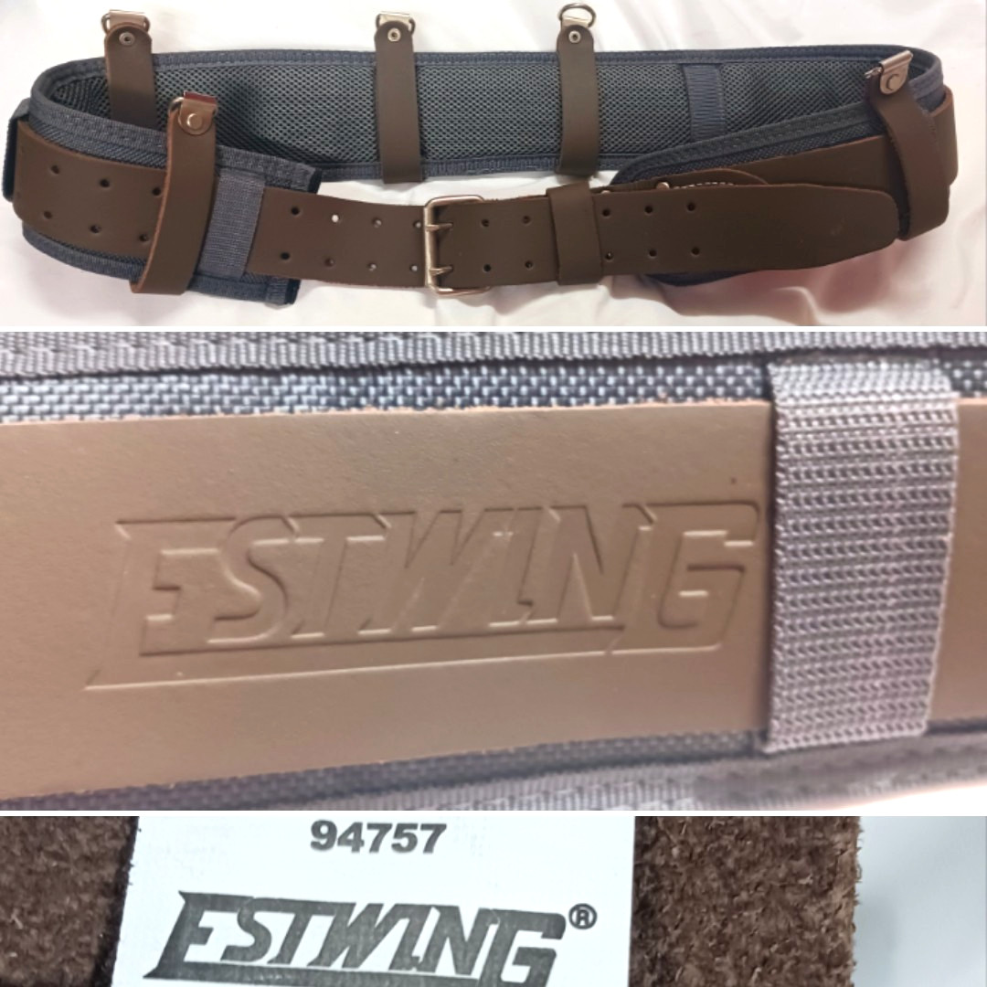 Estwing 94757 Leather Padded Work Belt 61.5″ Heavy Duty Tool Belt 3.5″ Unused