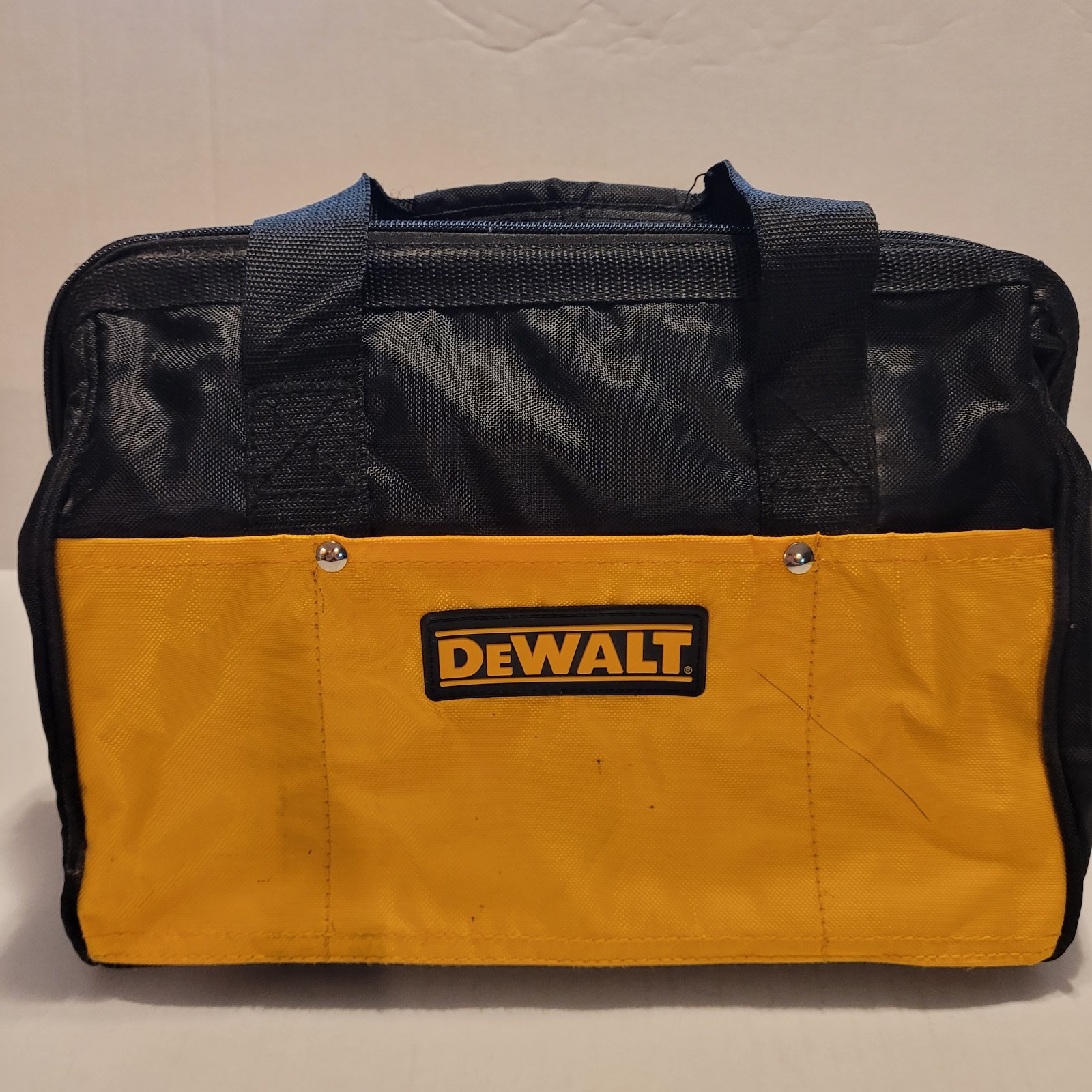 DEWALT Tool Bag 13″ x 9″ x 8″ Canvas Stamped For 20V Drill, Battery, Saw Case