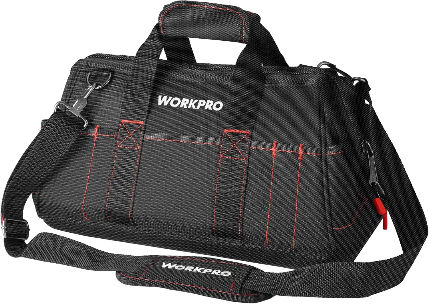 16-Inch Close Top Wide Mouth Tool Storage Bag with Water Proof Rubber Base, W081