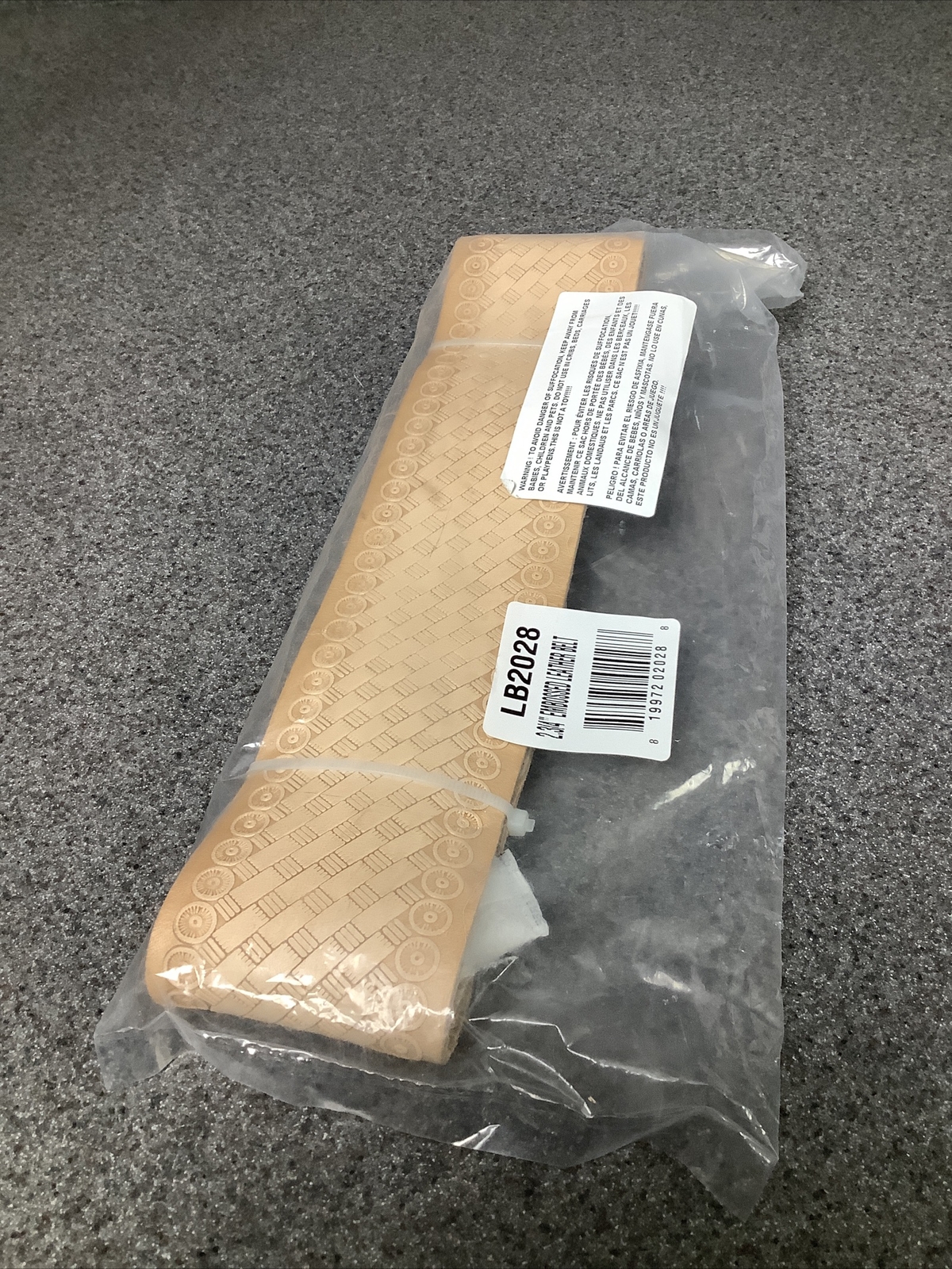 Graintex LB2028 2.3/4’’ Embossed Top Grain Leather Belt For Contractors M18C