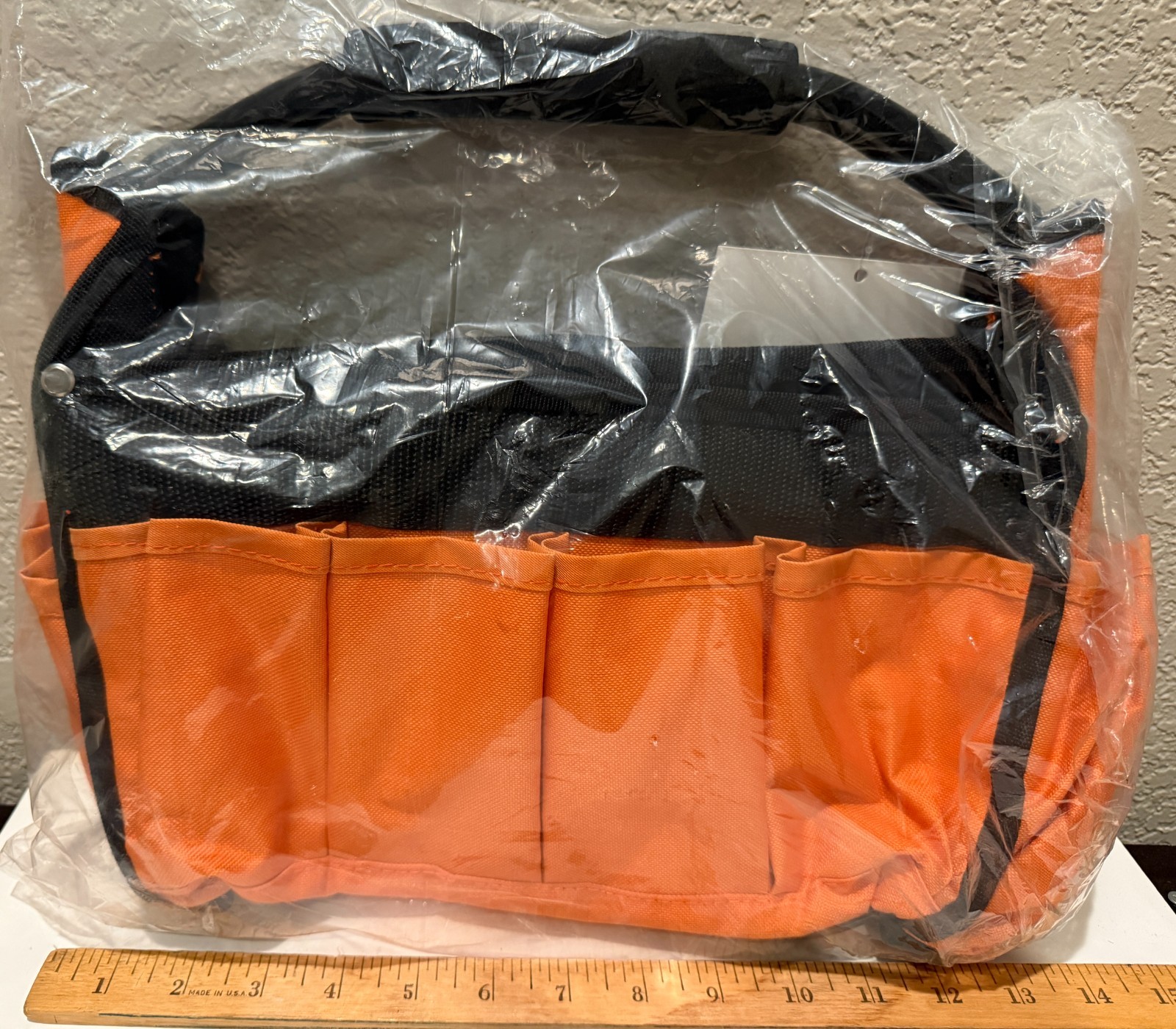 Torelli Tools 12.5 in Tool Bag Collapsible 14 Exterior Pockets Steel Handle NEW