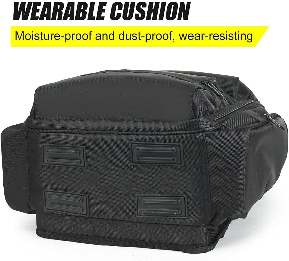 Heavy Duty Tool Backpack with Laptop Compartment for Professionals, Black