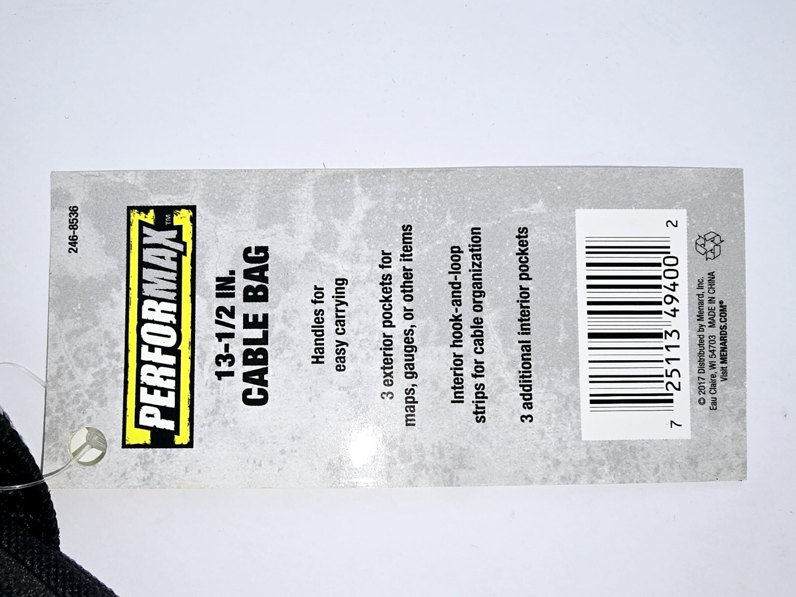 Performax 13.5-in Cable Bag