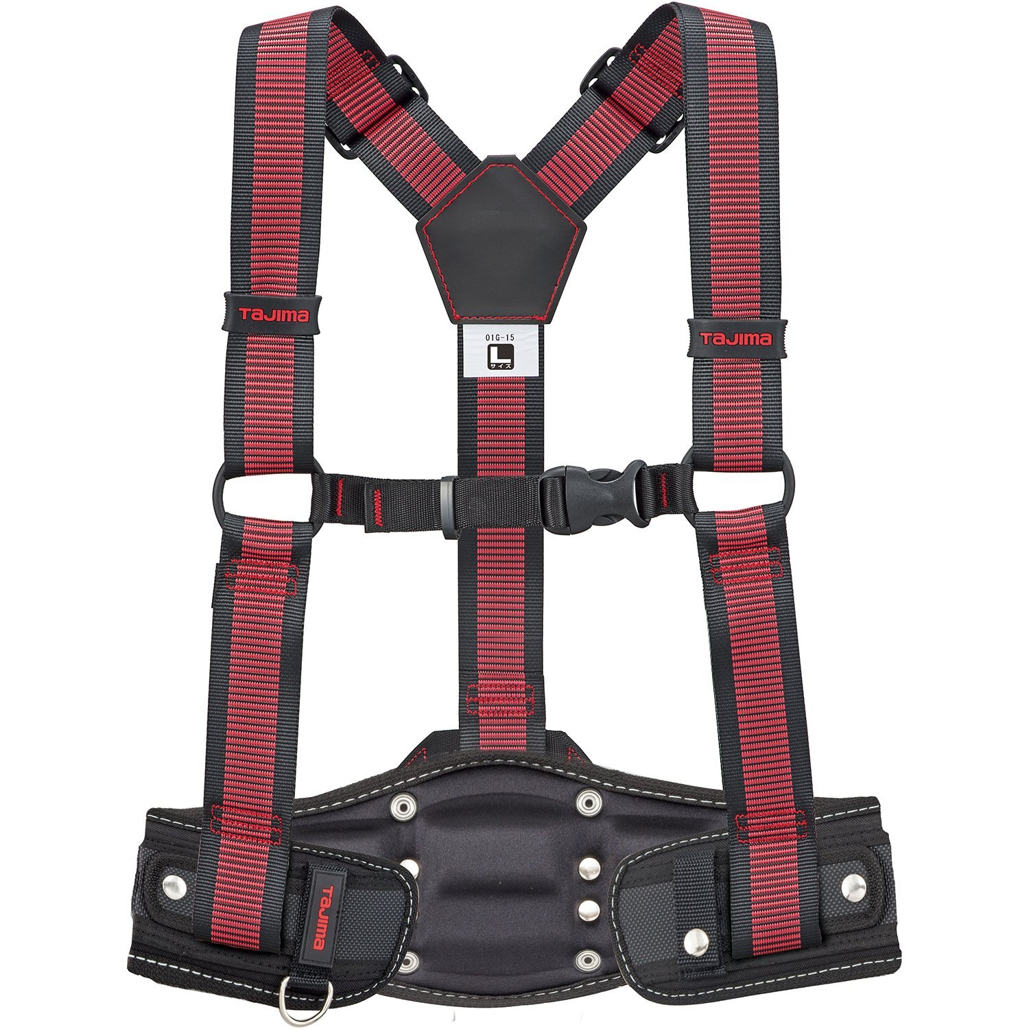 Tajima Suspenders Limited Body Pad CRX Set Line Red L YPLLCRX-LRE