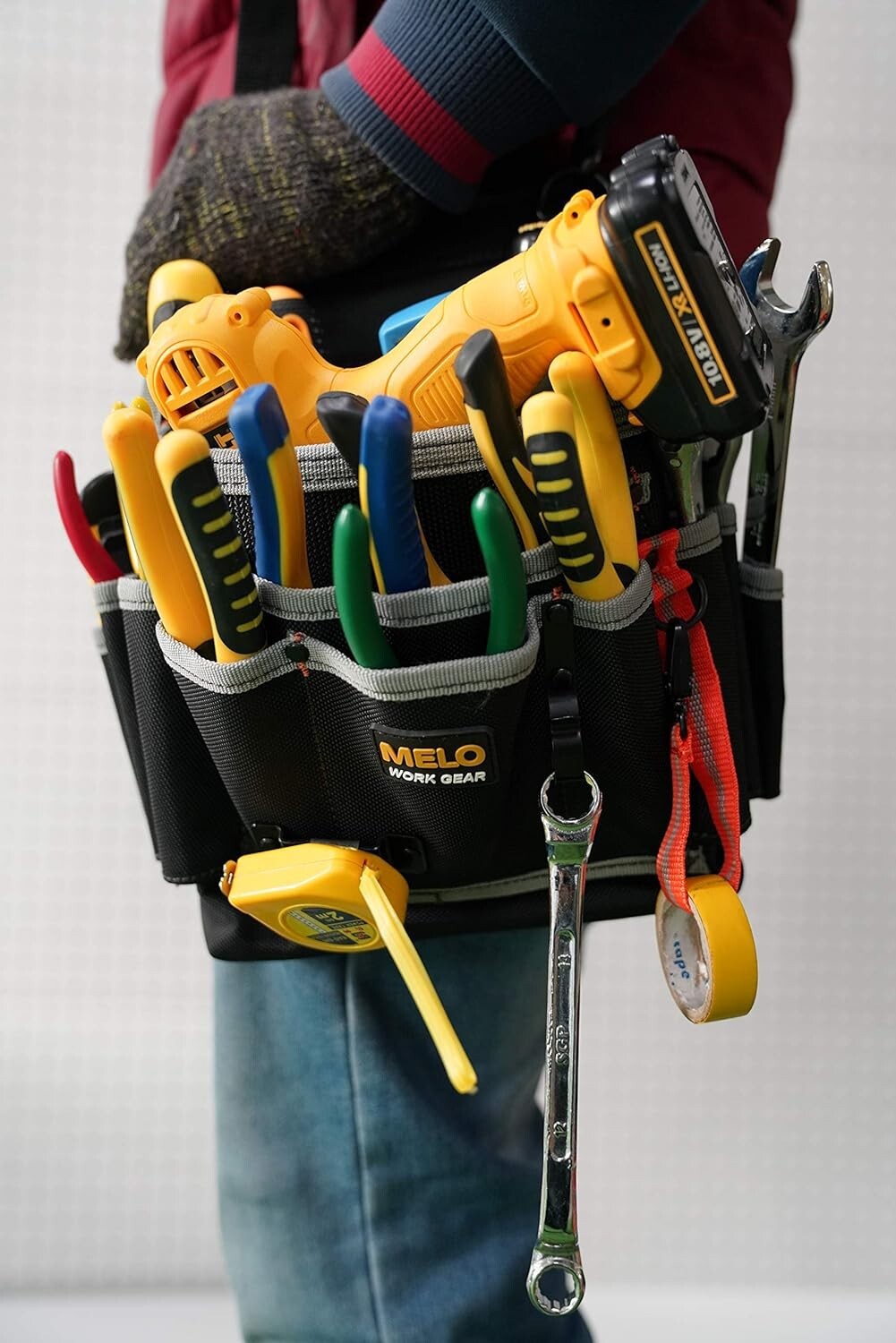 MELOTOUGH Heavy Duty Tradesman Pro Workman Tool Pouch New