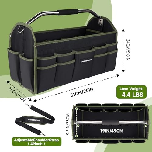 20In Electrician Tool Bag – Foldable – Heavy Duty – Open Top – 20IN