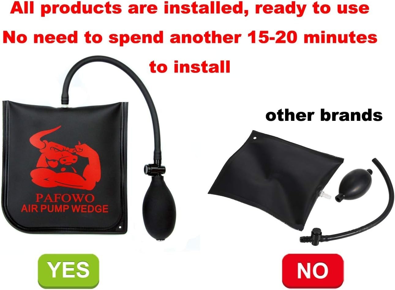 3-Piece Professional Air Wedge Bag Leveling Kit – 300 LB Capacity, Durable