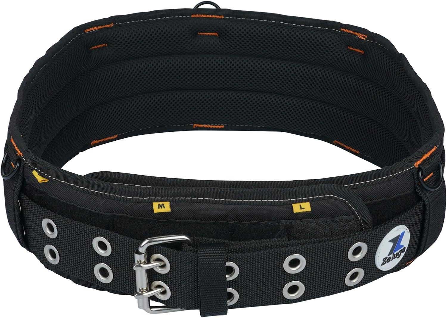 20-222 Heavy Duty Polyester Tool Rig Padded Belt Black for Construction