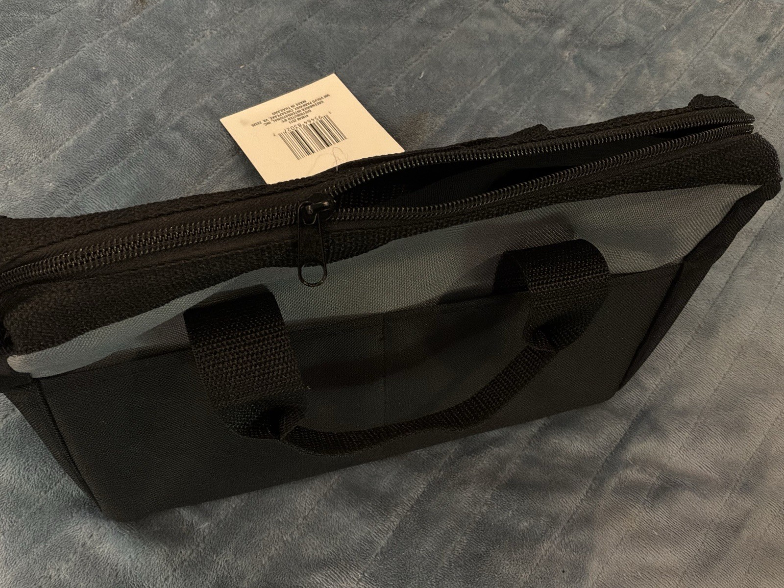 Performax Tool Bag Small Gray Black Soft Sided Zipper Tool Tote Drill Bag