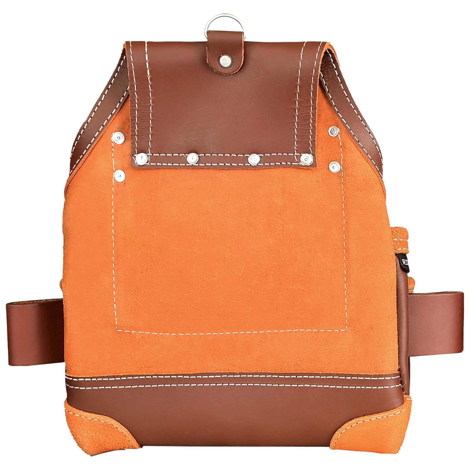 Leather Tool Pouch for Electrician | 5 Pockets Framers Tool Belt Pouches Maroon