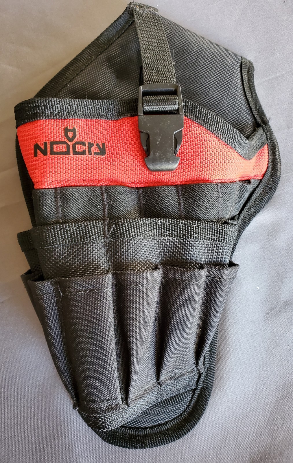 NoCry Left Handed Drill Holster Black and Red Left Handed Tool Holder