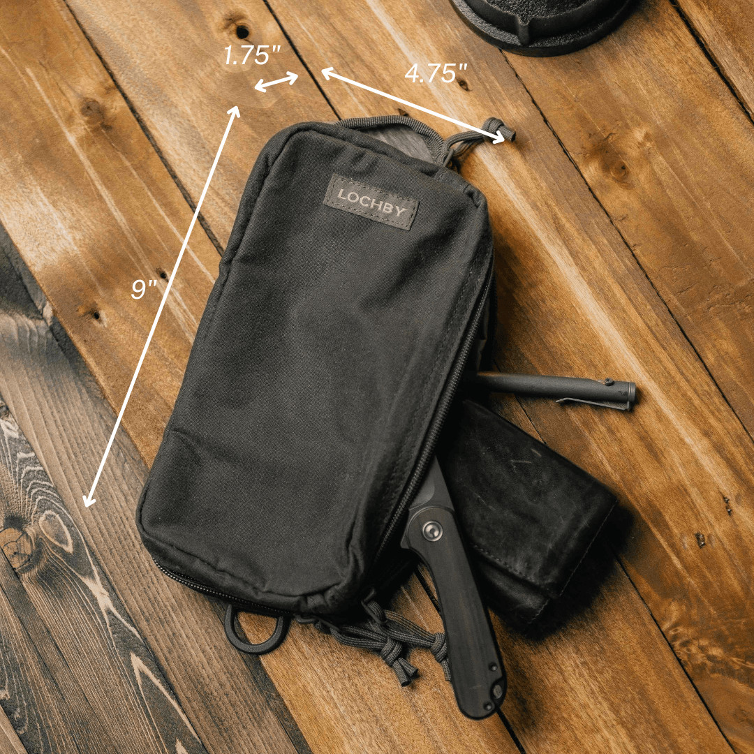 LOCHBY Venture Pouch Charcoal | Tactical Mini Tool Bag | Durable Water Resistant
