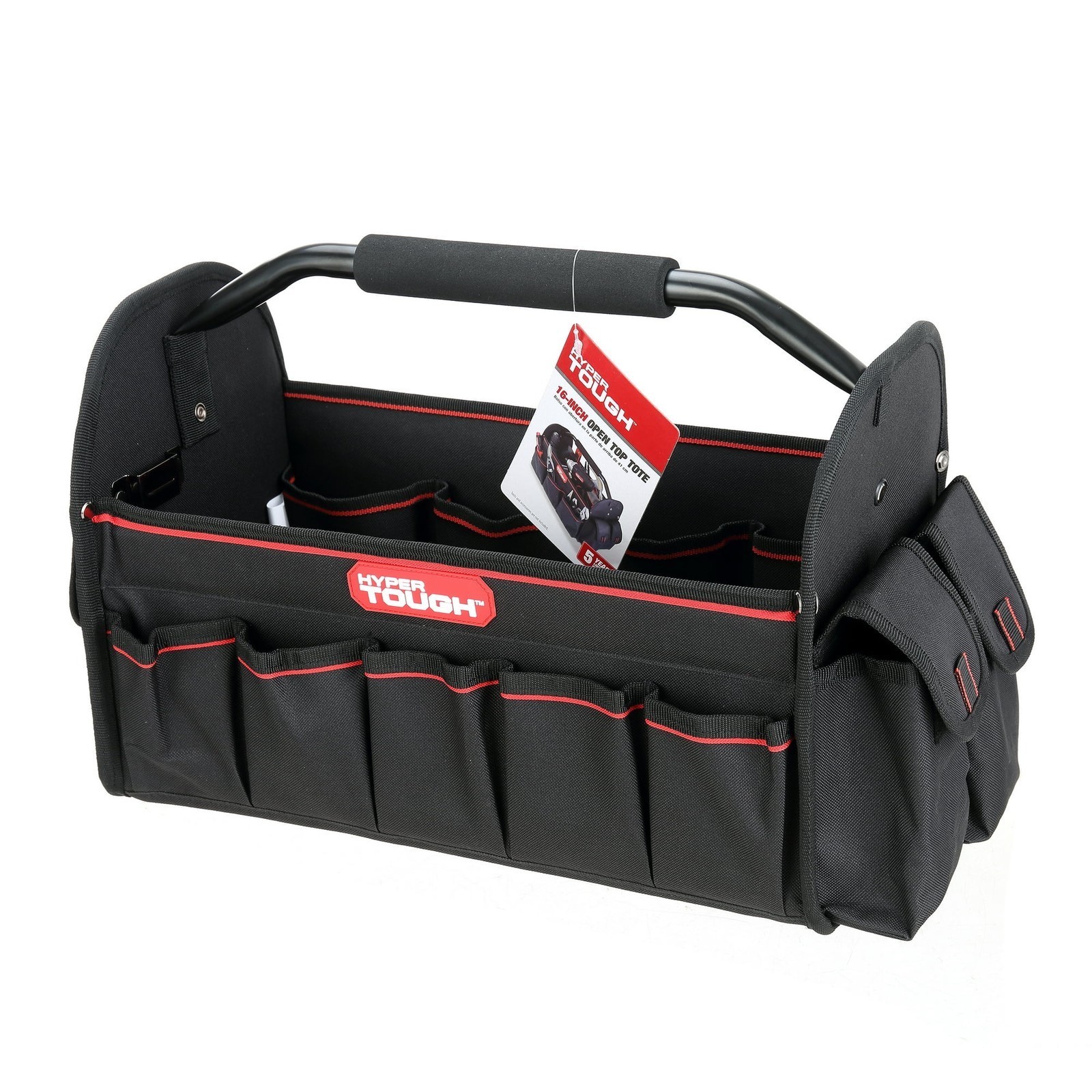 Open Top Tool Tote 16 Inches Long for Carrying and Organizing Workshop Tools