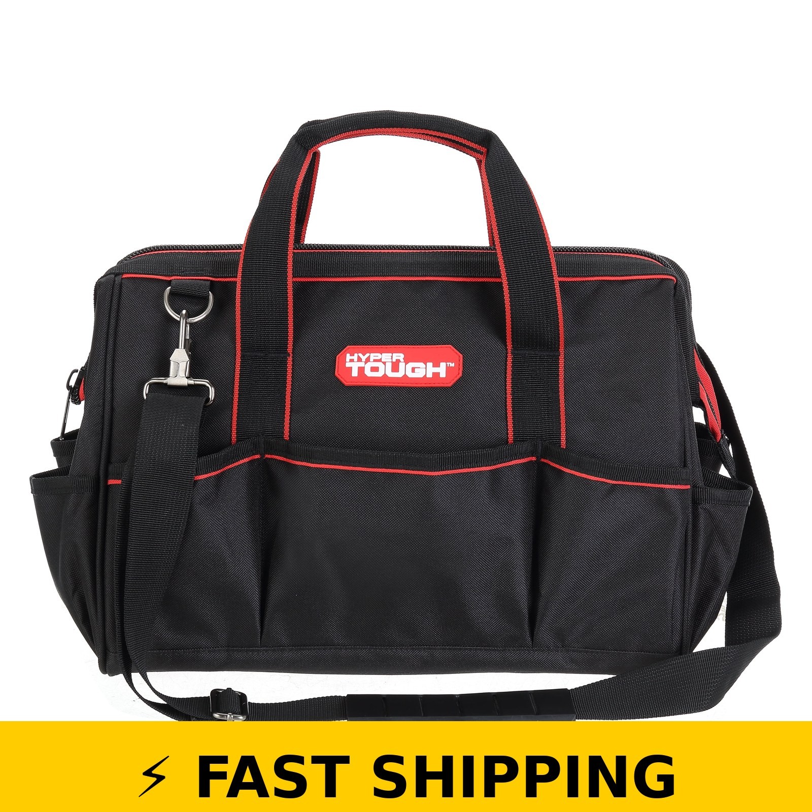 Hyper Tough 15″ Large Mouth Tool Bag
