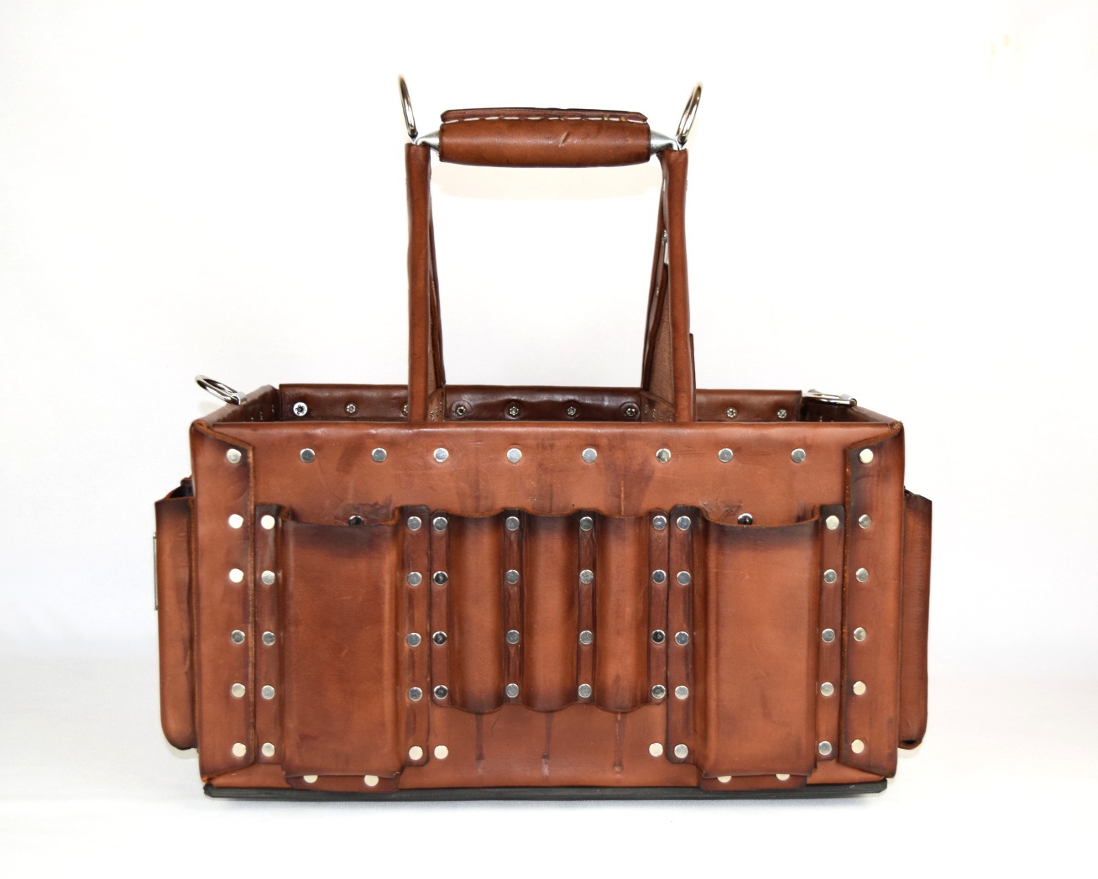 Electrician Leather Tool Bag Tuff-Tote Journeyman’s Stronghold tote 9X14-RNP
