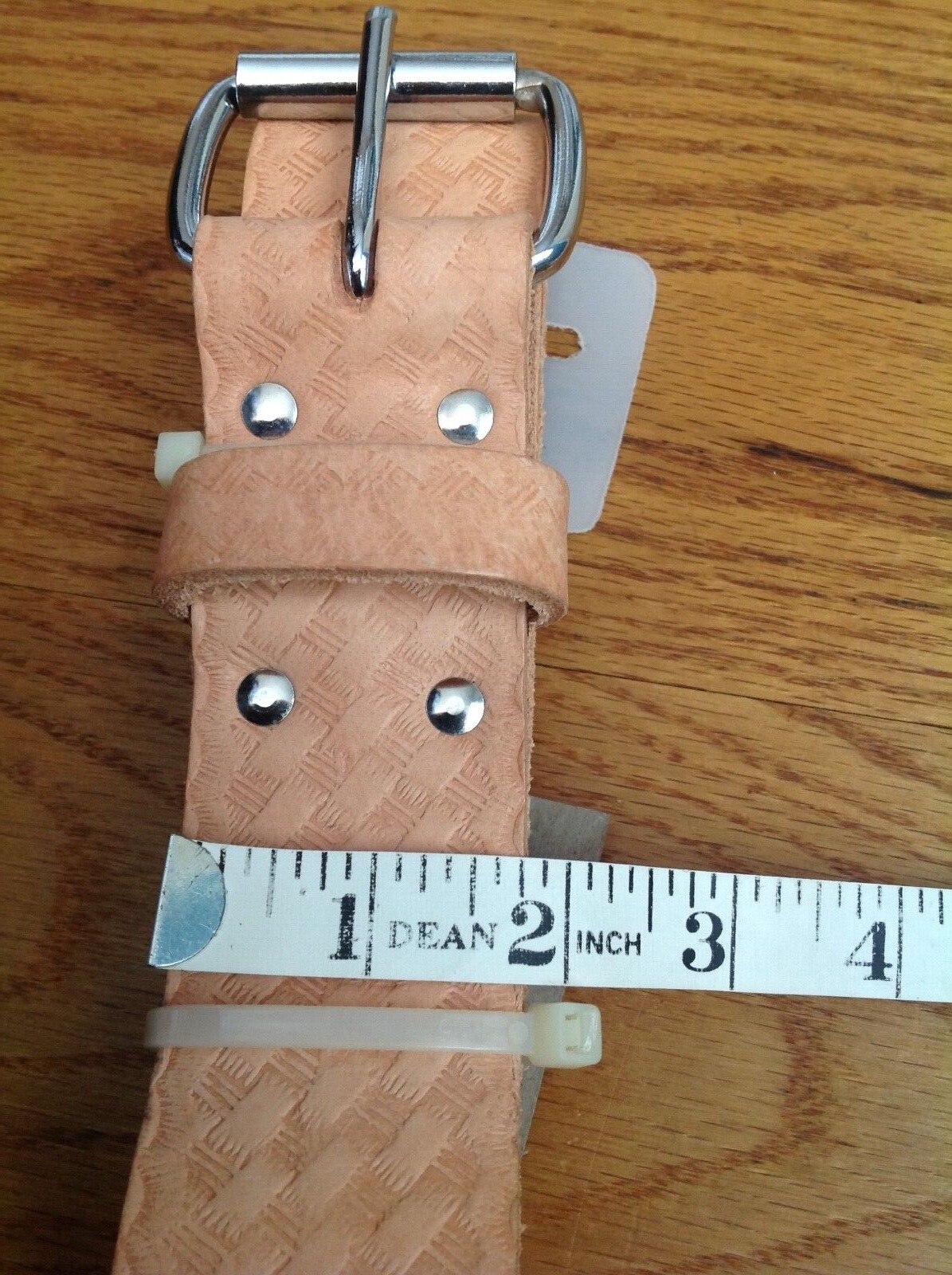 BUCKET BOSS CLASSIC SADDLE LEATHER STEEL BUCKLE TOOL BELT 55133 MENS SIZE LARGE