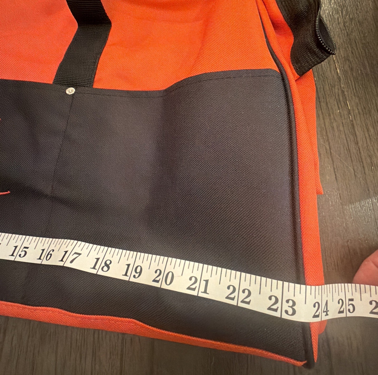 MAX Built For Performance Large Tool Duffel Bag 23.5 x 13.5 x 9” Orange Black