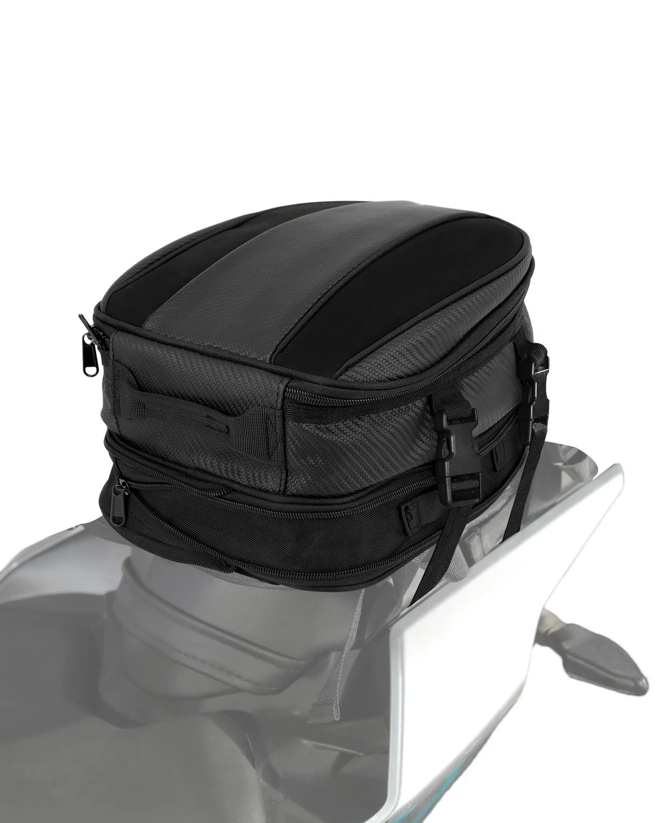 Motorcycle Tail Bag,Universal 11.5L Multifunctional Rear Seat Luggage Bags for M