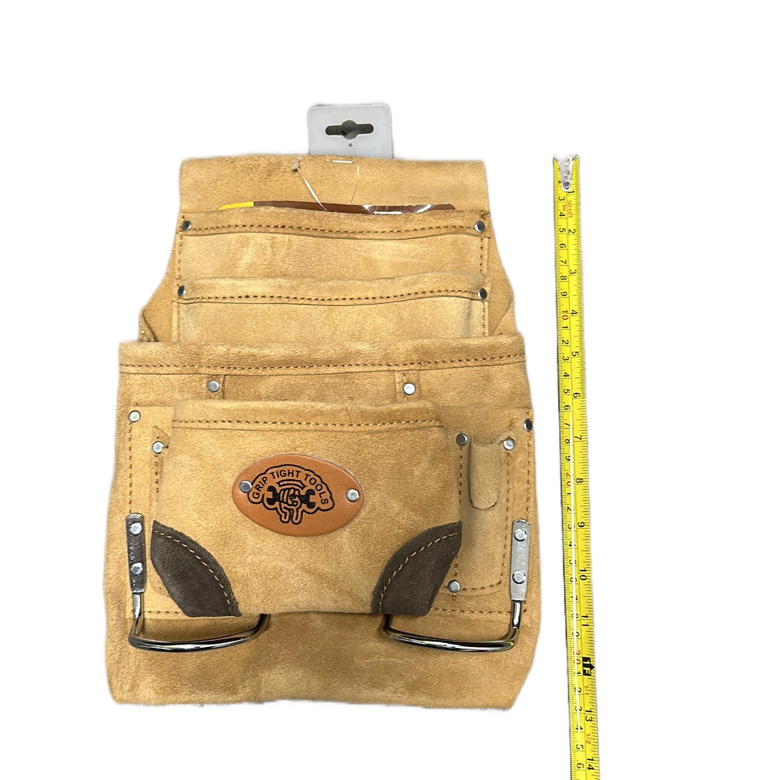 Professional Leather Tool Pouch apron for construction 10 pockets total