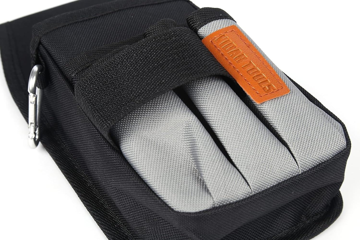 Efficient Tool Pouch with Heavy-Duty Clip – 5 Pocket Nylon Organizer for Pros