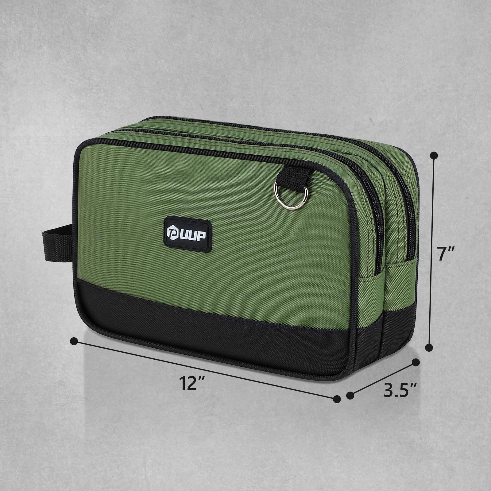 12 Inch Small Tool Bag, Zipper Tool Pouch Two Compartments Heavy Duty, Utilit…