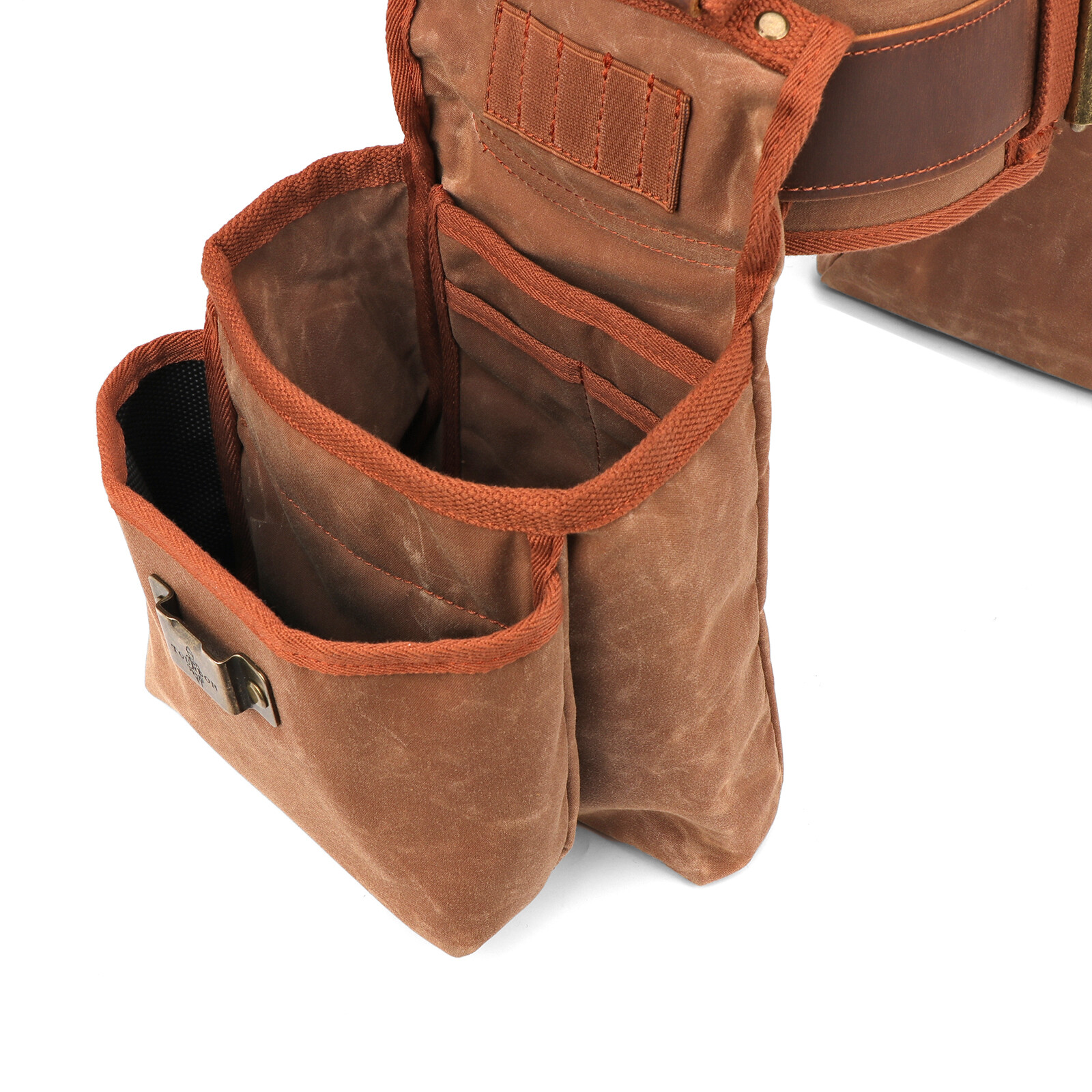 Tourbon Wax Canvas Tool Belt Suspenders Pouch Drill Rig Carpenter Framers Vest