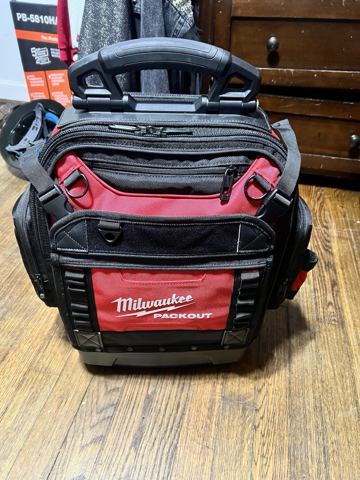 Milwaukee 48-22-8303 PACKOUT Tear Resistant Ballistic Structured Backpack-black
