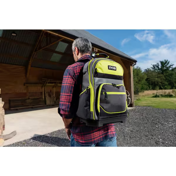 RYOBI 16 in. Backpack with Tool Organizer