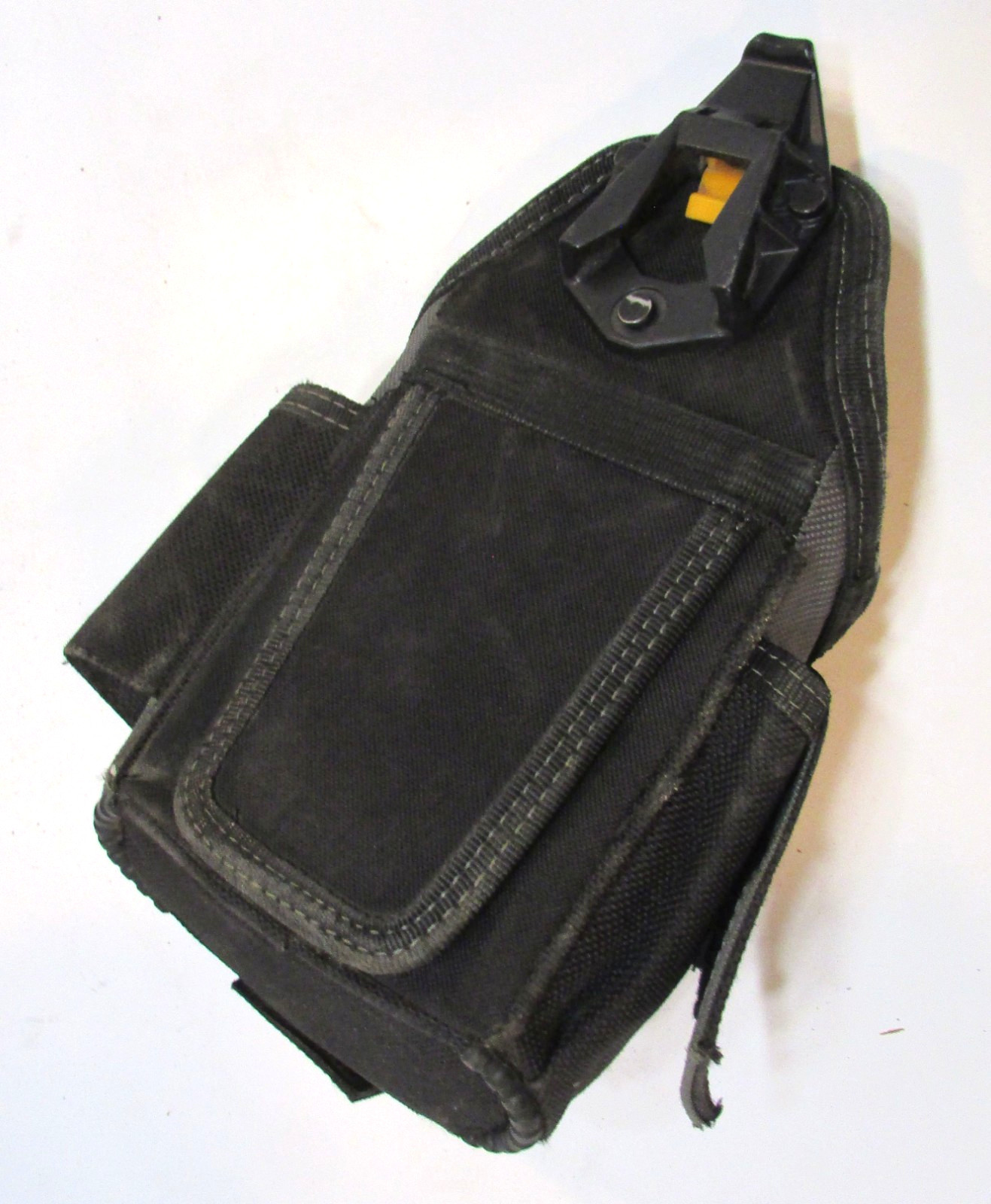 Unused Toughbuilt ClipTech Black Canvas Small Electrician Pouch Tool Belt Caddy