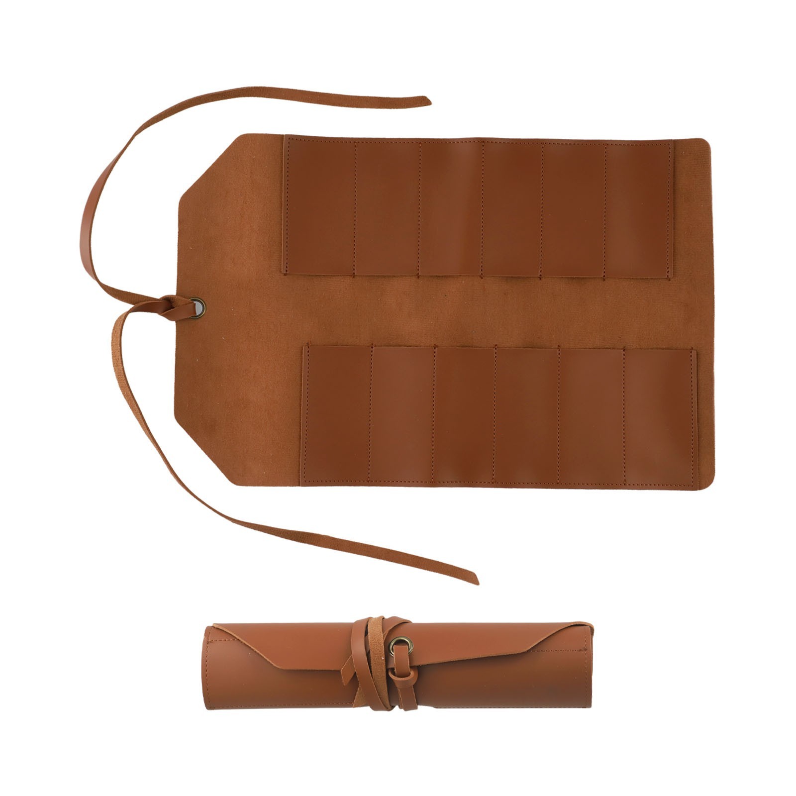Classic Leather Tool Roll Bag for Compact and Organized Hardware Storage