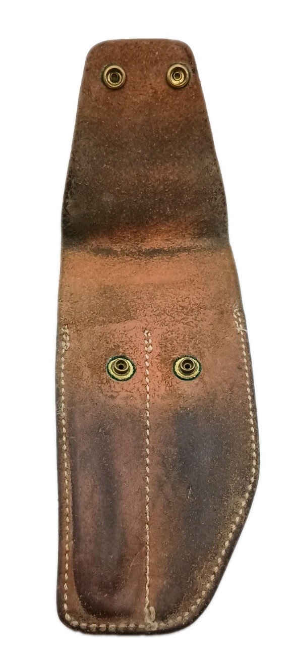 Dyna Med Medium Brown Leather 2 Scissors Sheath with Snaps Electrical Belt Loop