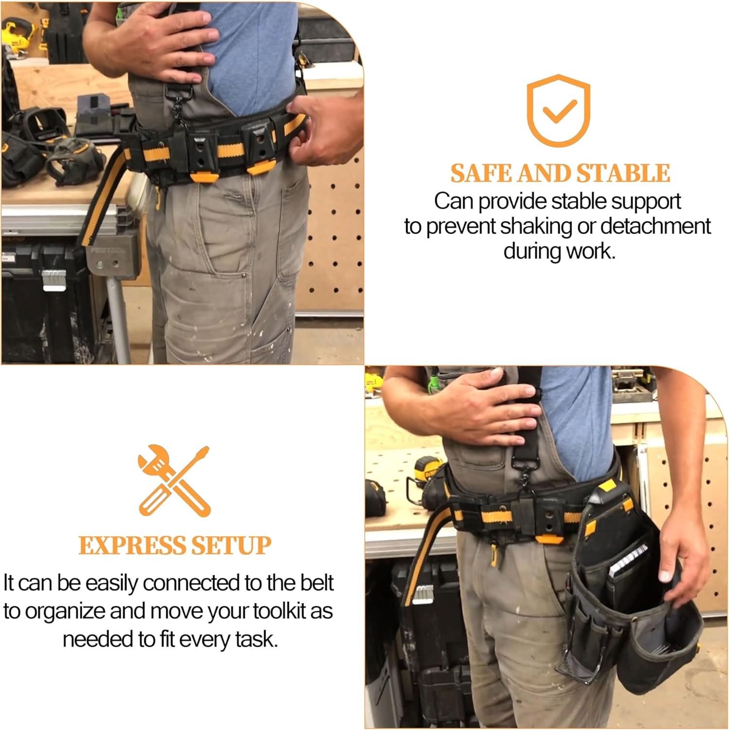 Reliable 3-Piece Tool Belt Clip Set for Efficient Tool Organization – TOU-CT Fit