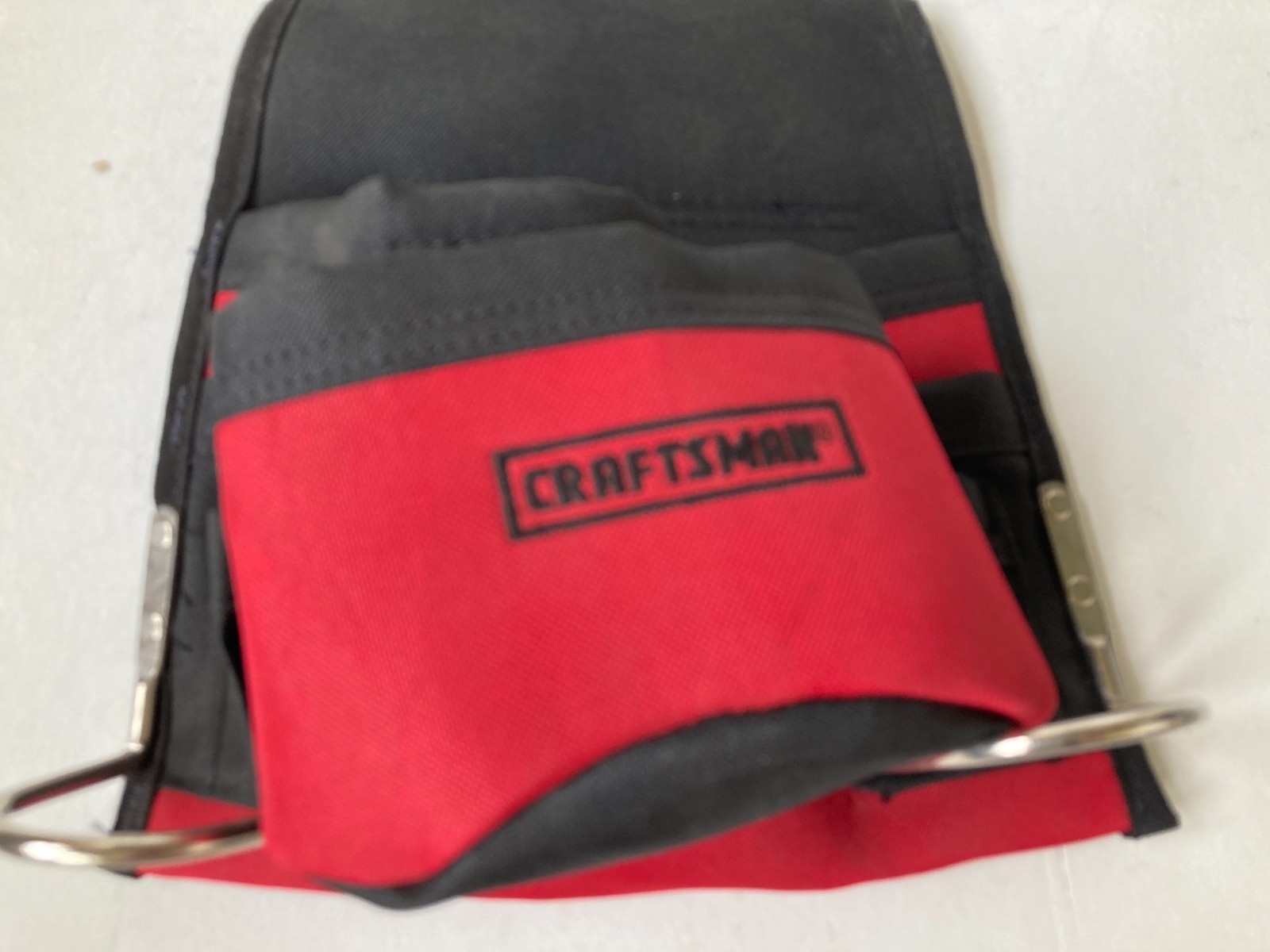 Craftsman Tool Pouch Model 40276 Red/Black Heavy Duty Multi-Pocket Belt Tool Hol