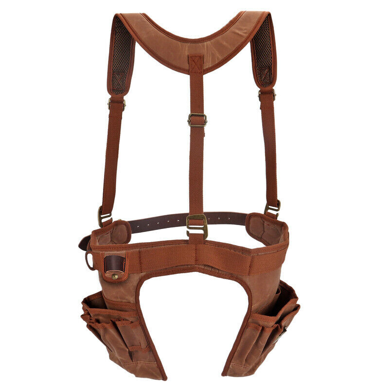 Work Framing Tool Belt Suspender Pouch Electrician Carpenter Vest Pocket