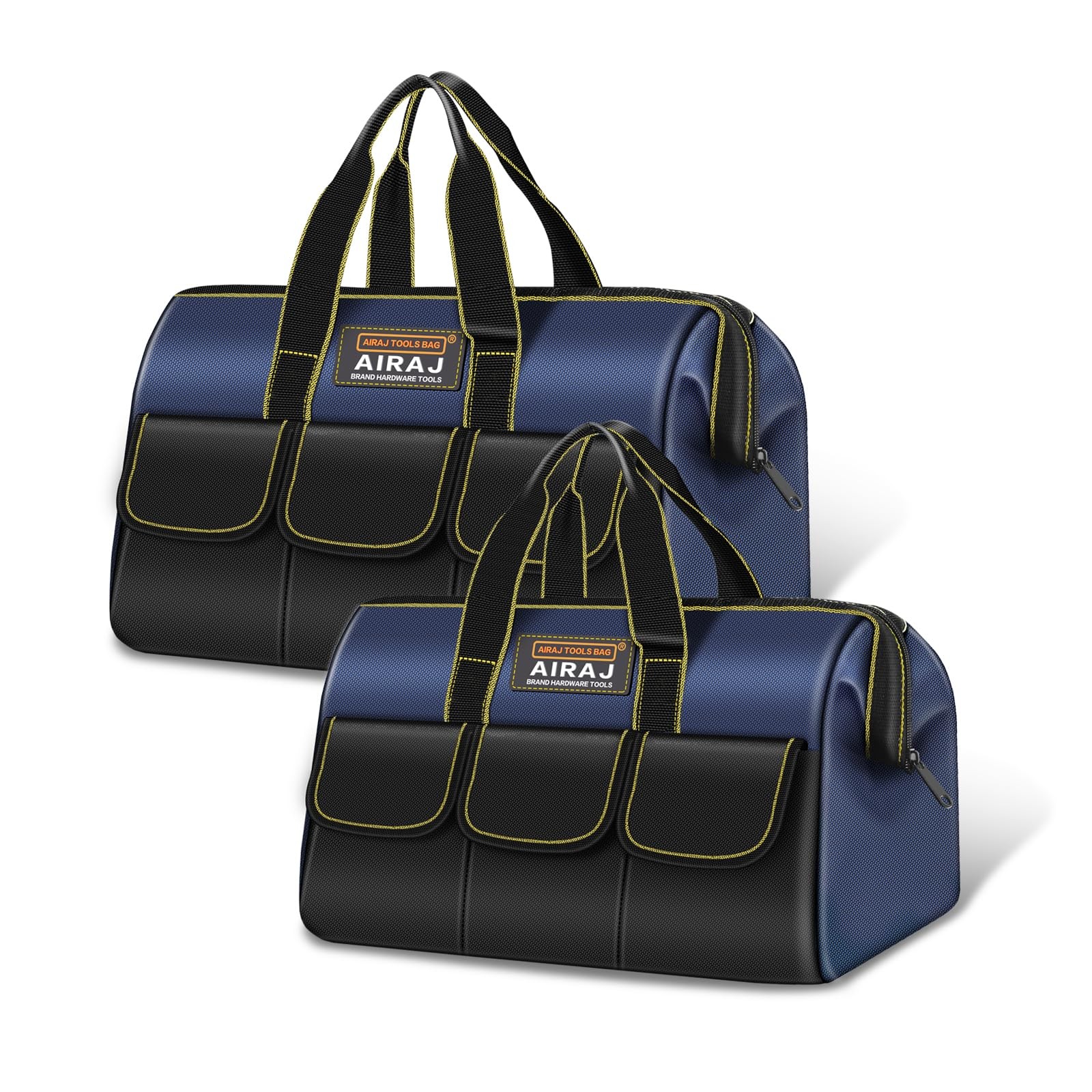 Tool Bag 2-Pack Set | AIRAJ 14″ & 16″ Portable | 14″+16″, Blue-black