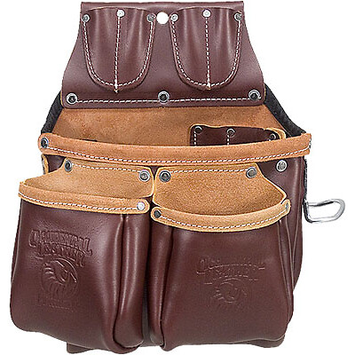 Occidental Leather 5526 Big Oxy Round Bottom Tool Bag w/ 16 Pockets & Holders