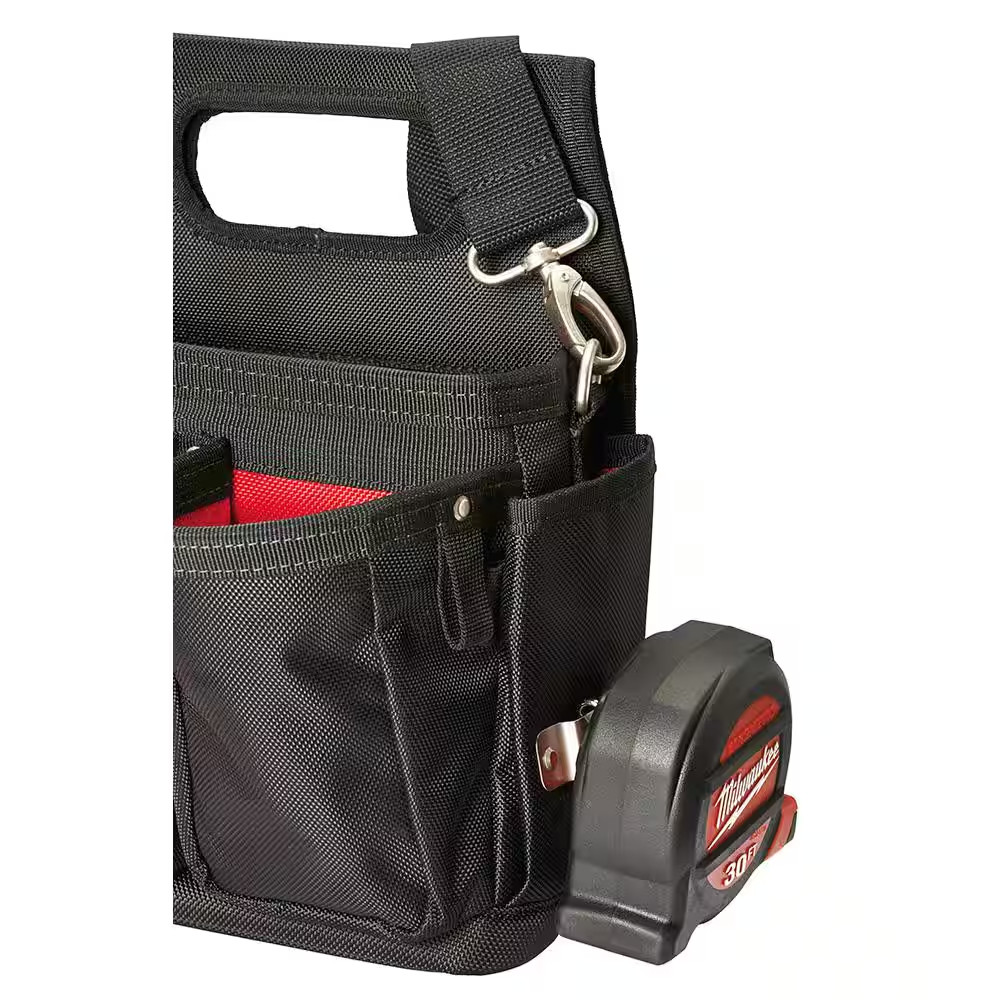 15-Pocket Electricians Tool Holder with Quick Adjust Belt and 6-In-1 Wire Stripp