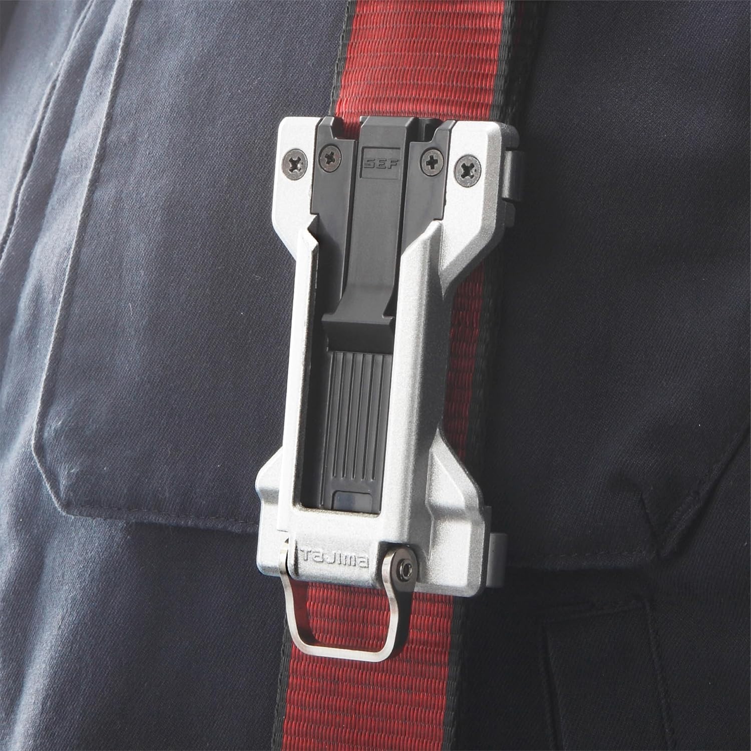 Tajima SF-MFHLD Metal Quick Release Tool Holder For Waist Work Belt Brand New