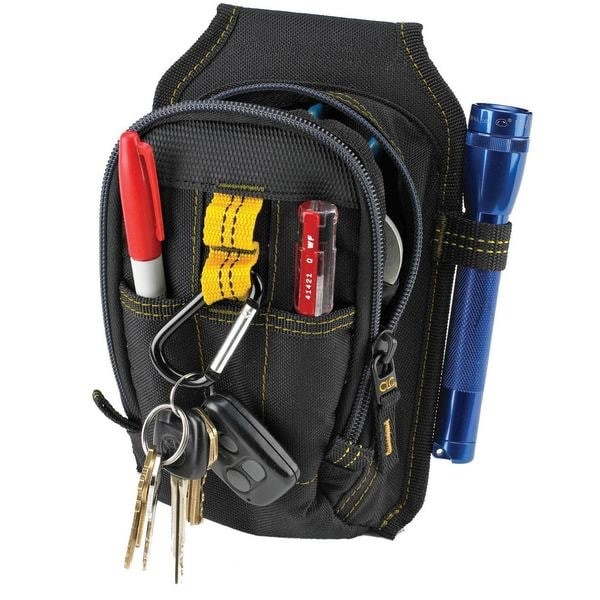 Clc Work Gear 1504 Tool Pouch, Tool Pouch, Black, Polyester, 9 Pockets