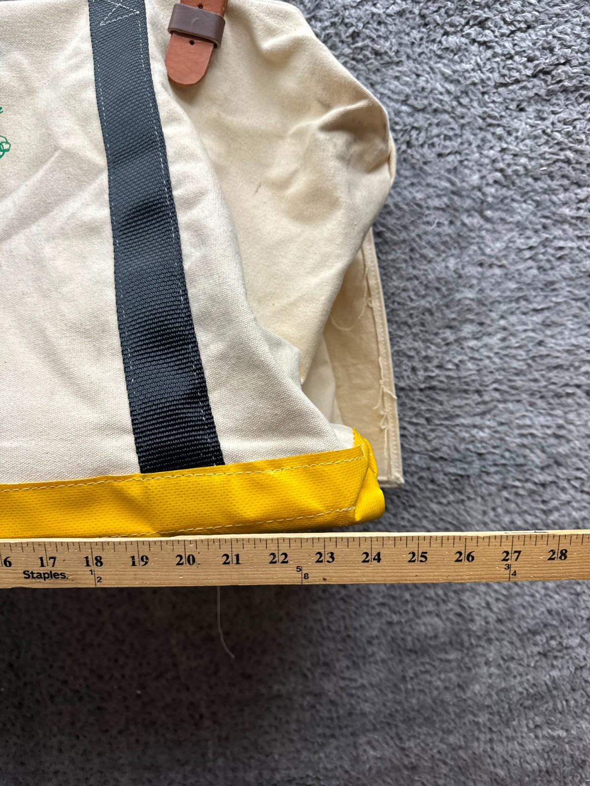 Vintage 2002 Buckingham 45331 Canvas Linesmen Equipment Tool Bag Beige