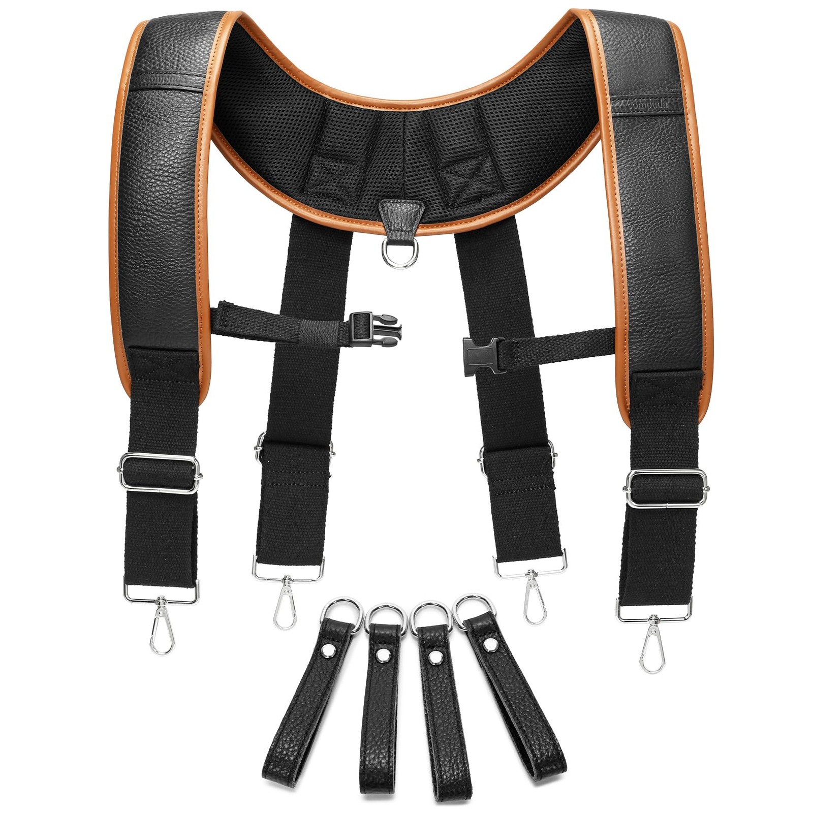 Tool belt suspenders,Heavy-Duty Tool Belt Suspender For Men, Comfy Padded too…