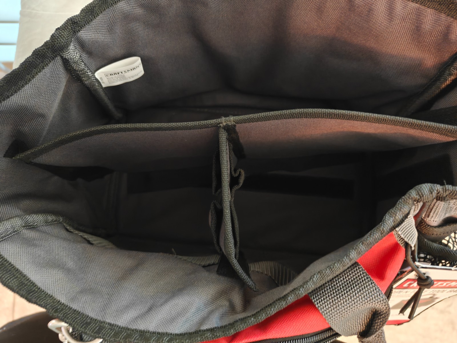 Craftsman 37537 Tool Bag Tote, Black/Red 13″x8.5″x7″, Vintage RARE
