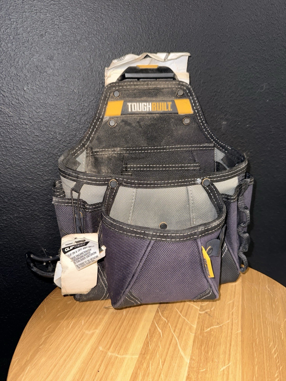 Toughbuilt ClipTech Carpenter Tool Pouch Framer Made In USA Pockets Work Black