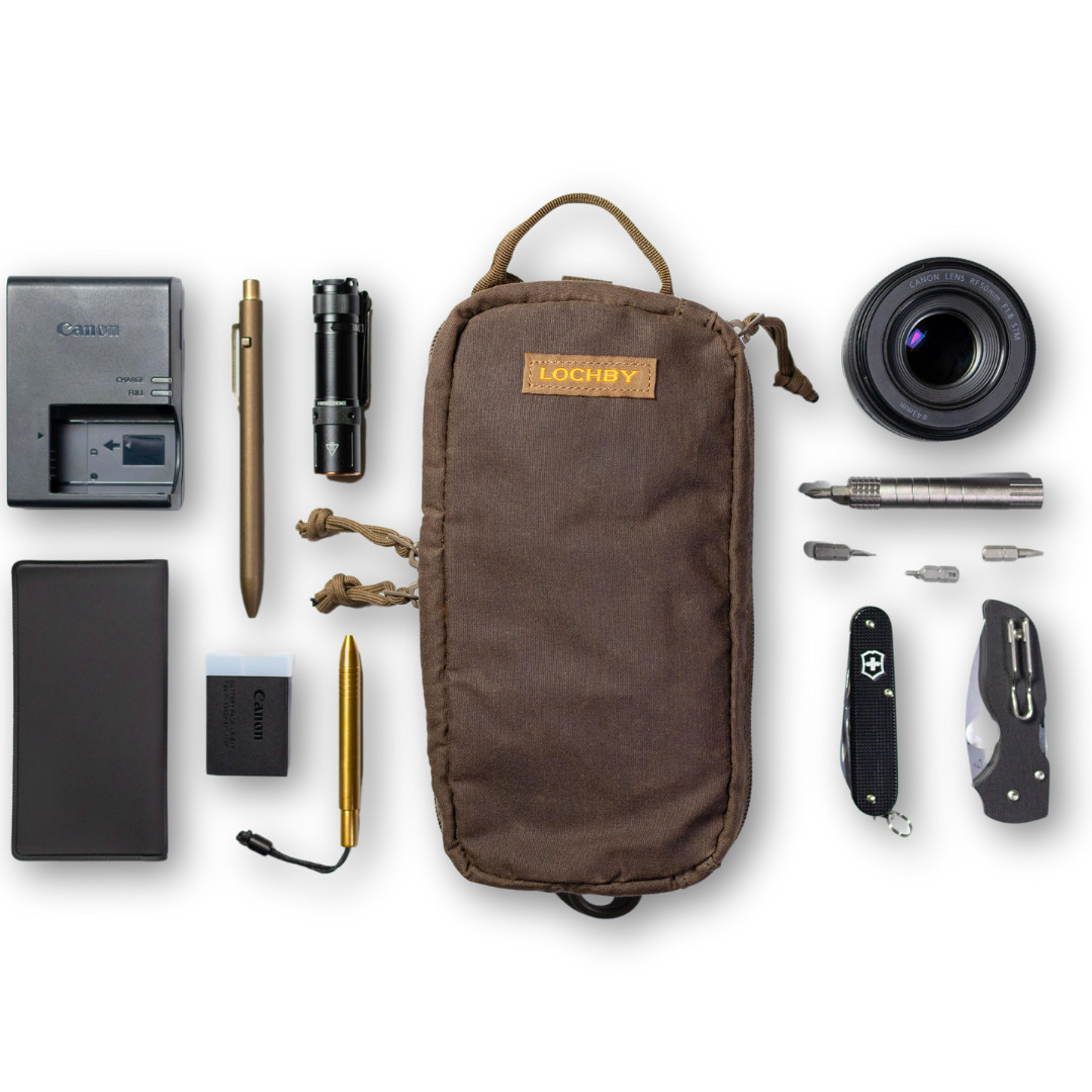 LOCHBY Venture Pouch Charcoal | Tactical Mini Tool Bag | Durable Water Resistant