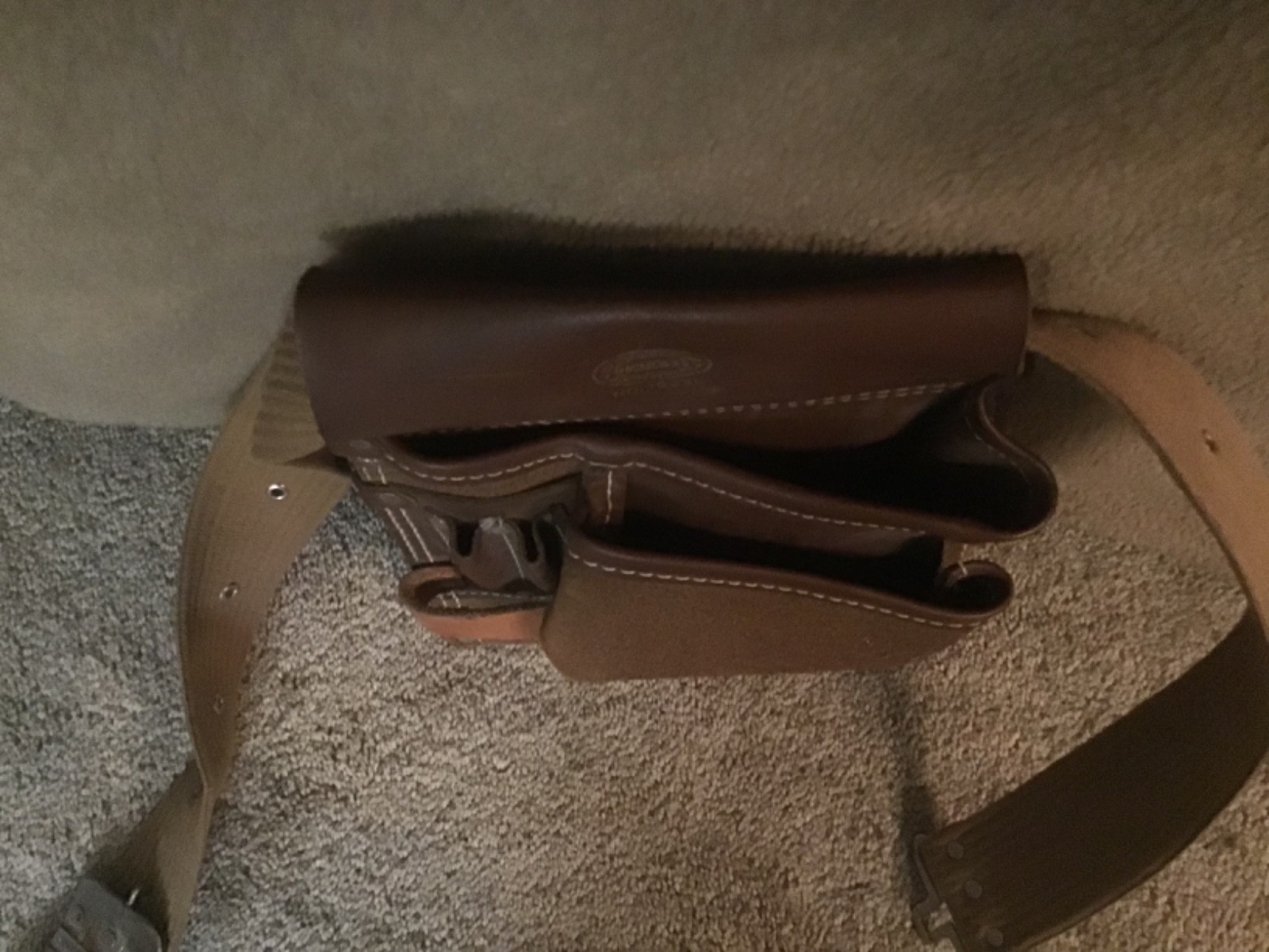 Nicholas Heavy Split Cowhide Suede Tool Pouch Nail Apron Carpenter Work Belt Bag
