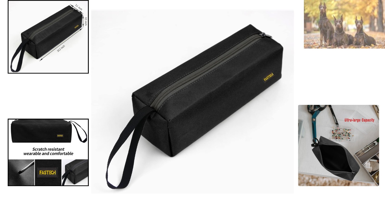 Portable Multi-Utility Tool Pouch – Ideal 10.2″ Black Organizer for Home & Work
