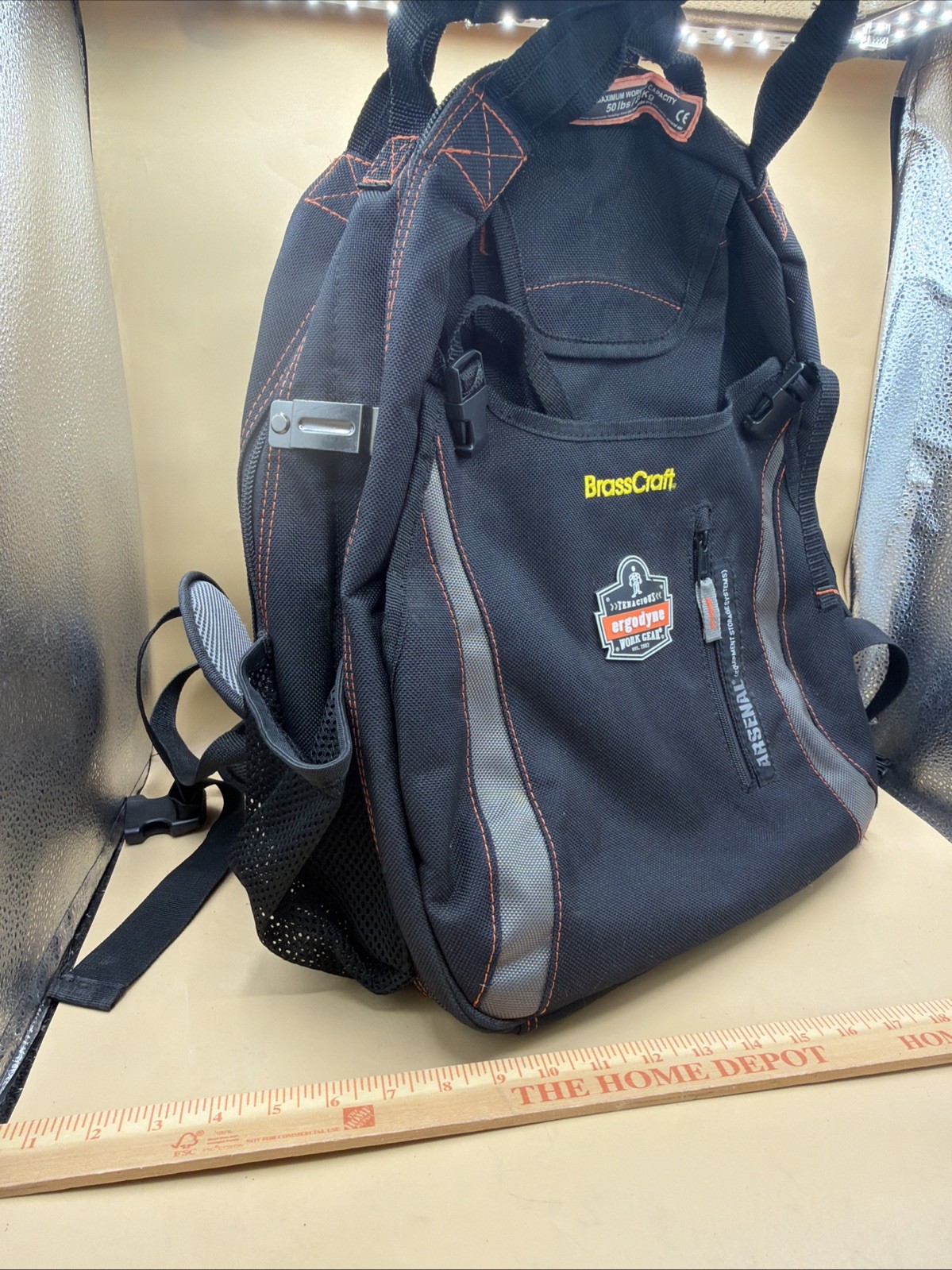 Ergodyne Arsenal 5843 Tool Backpack Dual Compartments Black Regular