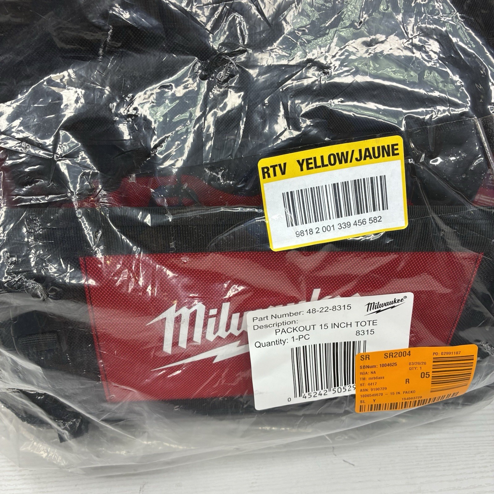 Milwaukee 48-22-8315 Packout, 15″, Storage Tote