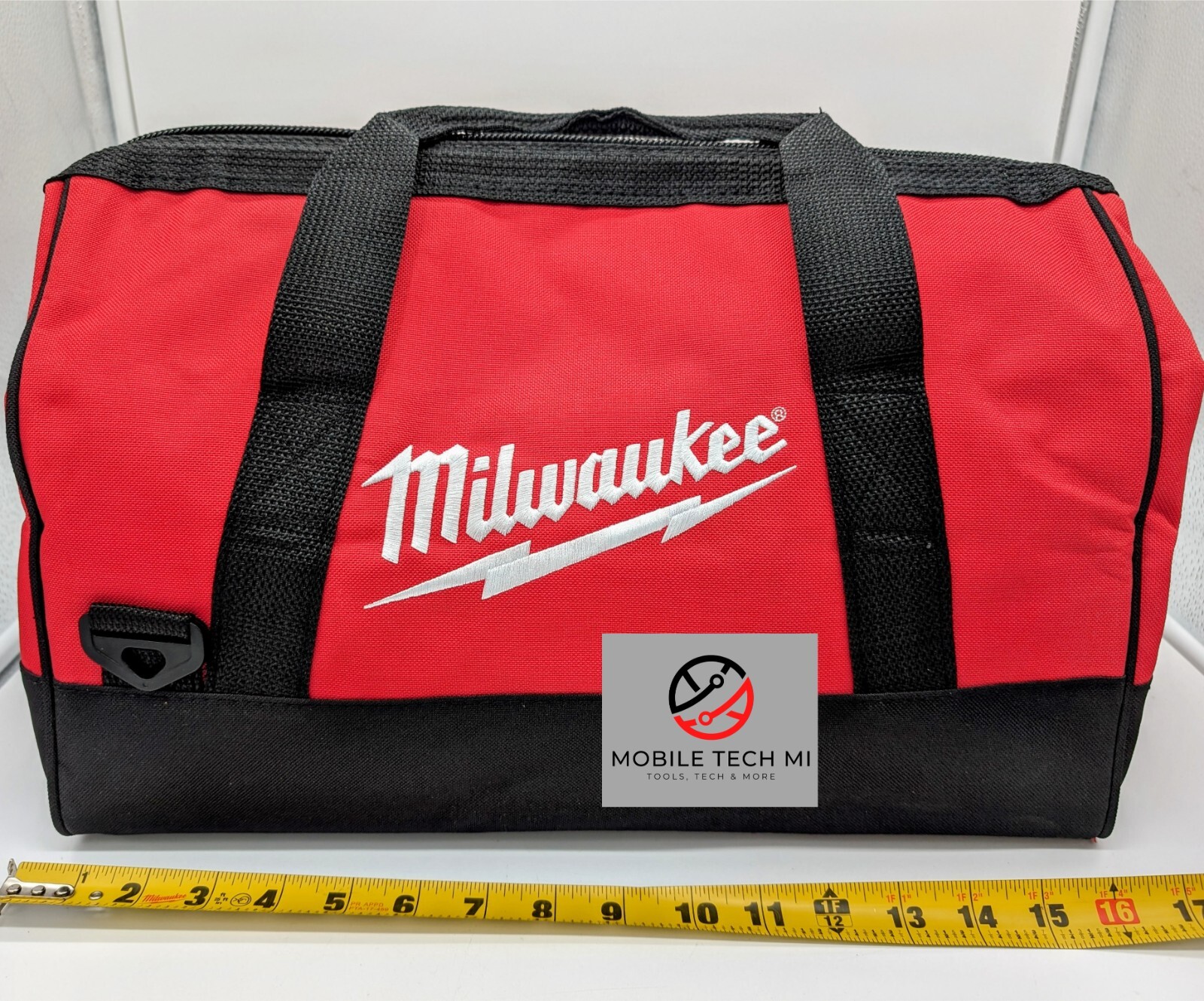 NEW Milwaukee M18 M12 16″ x 10″ x 10″ Canvas Contractor Tool Bag Case Driver 18V