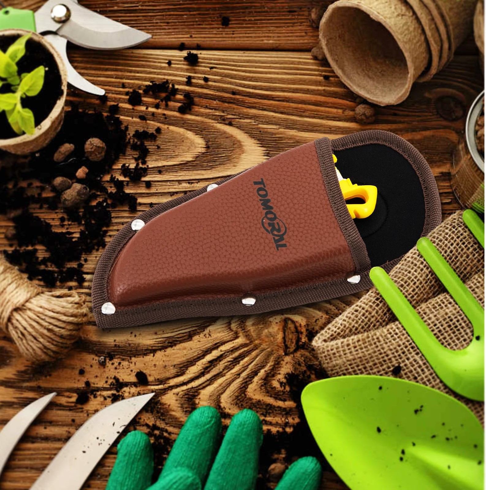 Facecool Pruner Holster Pruning Shears Hanging Pouch PU Leather Pliers Pruner…
